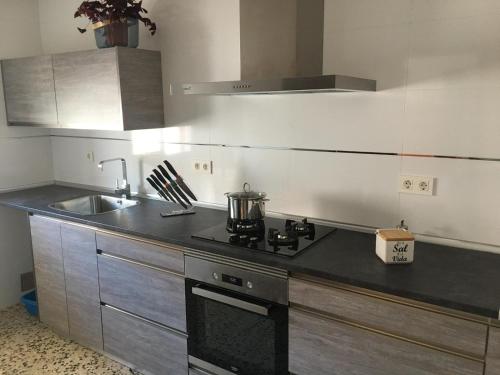 Konyha, Casa Collado apartamento 1 in Cortes De Arenoso