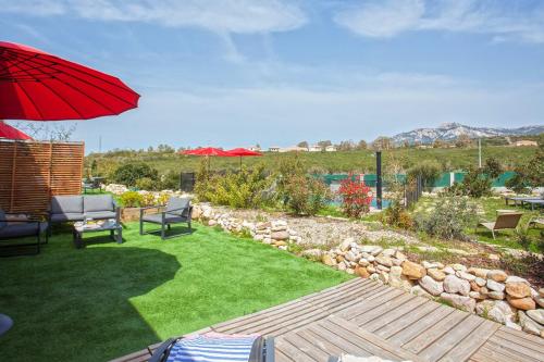 appartement Levante au calme piscine chauffée partagée et bbq - Location saisonnière - Calenzana