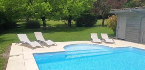 Swimming pool, Chambre Maddy - Au Clos de Parranquet in Villereal