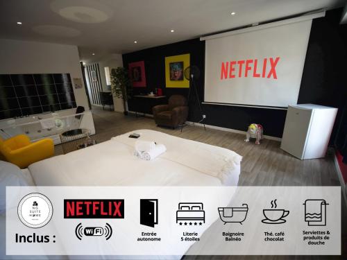 NG SuiteHome - Lille I Roubaix Centre I Grand Place - Balnéo - Netflix - Wifi