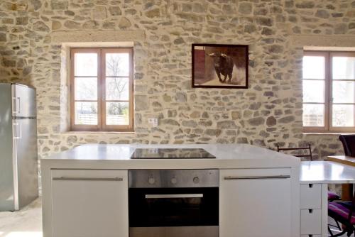 Kitchen, La Bergerie in Lussan