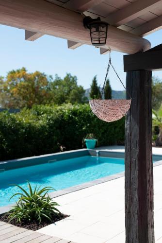 Swimming pool, La Bergerie in Lussan