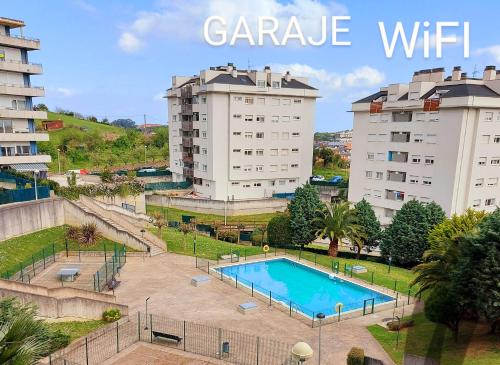 Bonito piso con garaje y piscina a 8 'centro - Apartment - Castro-Urdiales