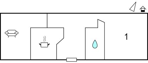 Floor plans, Nice apartment in Schnecken with 1 Bedrooms and WiFi in Schonecken