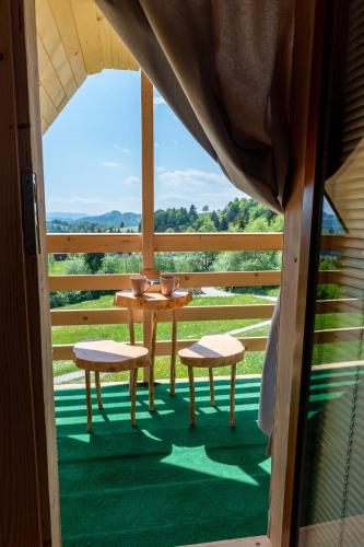 Balkons/terase, Glamping Laze in Kopacnica