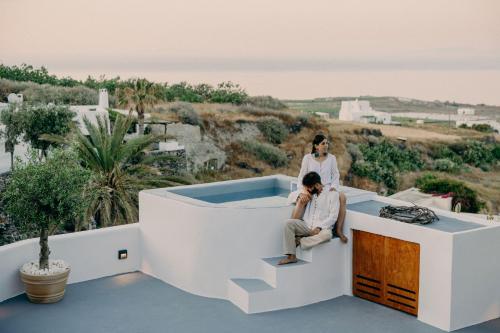 Traditional Cave Villas with Jacuzzi, Terrace and Sea view - Sando 5