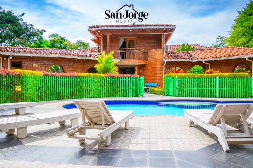 Exterior view, Hostal San Jorge in La Esperanza