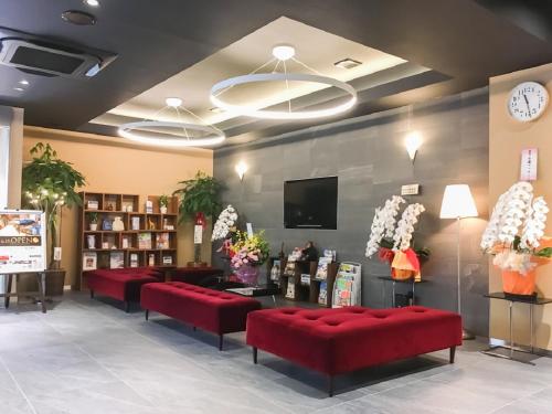 ล็อบบี้, โรงแรมลีฟแม็กซ์ กีฟุ-เอกิมาเอะ (Hotel Livemax Gifu-ekimae) in กิฟุ