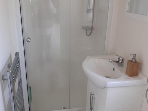 Bathroom, Comfortable chalet close to the Wadden Sea in Hippolytushoef
