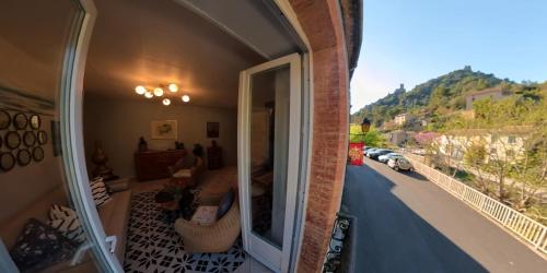Balkons/terase, 4 Châteaux Lastours 3 Star 3 bed bel appartement familial Quertineux (4 Chateaux Lastours 3 Star 3 bed bel appartement familial Quertineux) in Salsigne