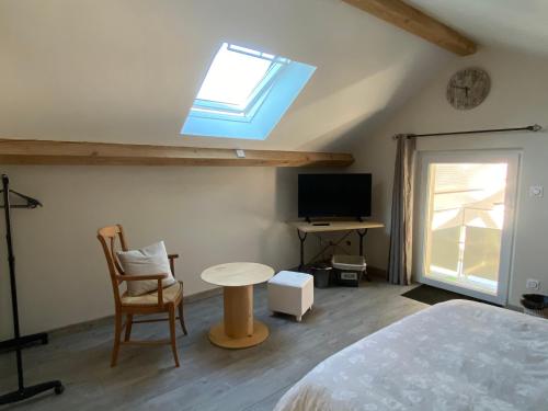 Chambre privative chez Toutoune in Beaurepaire En Bresse