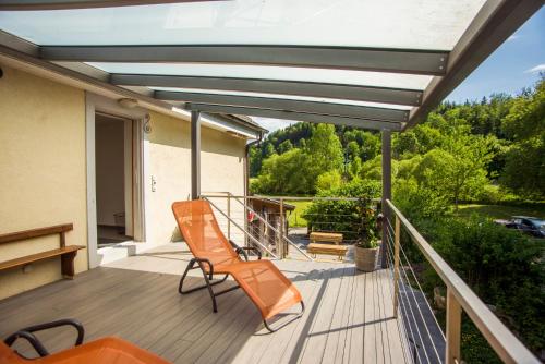 Erkély/terasz, La Ferme du Bonheur - Chez l'Gaby in Porrentruy