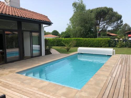 Maison landaise moderne piscine chauffée spa - Lit-et-Mixe
