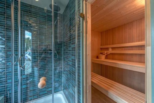 Sauna, traumHaff Hausboote La Peniche / Ostsee - außergewohnliches Design, atemberaubende Sonnenuntergange  in Eggesin