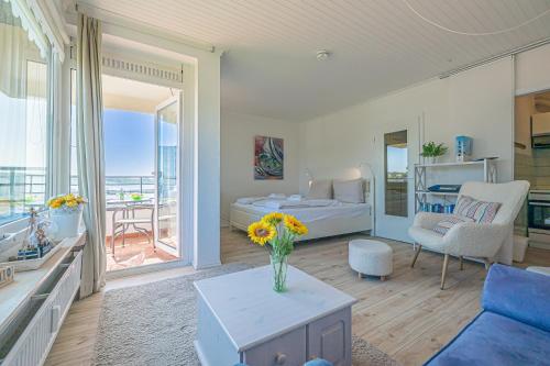 fewo1846 - Sonne und Meer - kleines Studio-Apartment mit Balkon und Meerblick, Glücksburg (zdjęcie 10)