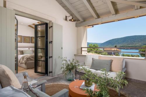 Erkély/terasz, Villa Leucolea with pool in Cres