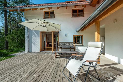 Erkély/terasz, Ferienhaus Schlierachtal in Miesbach