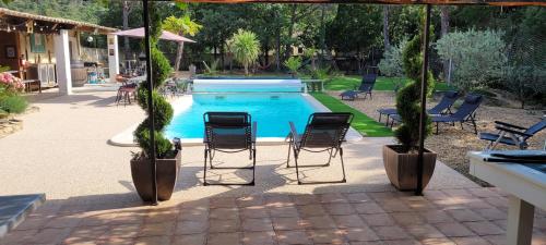 villa provençale 10 personnes piscine - Location, gîte - Rochegude