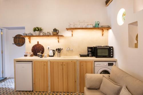 virtuve, Nisos Villa Olympos Karpathou in Olympos (Dodecanese)