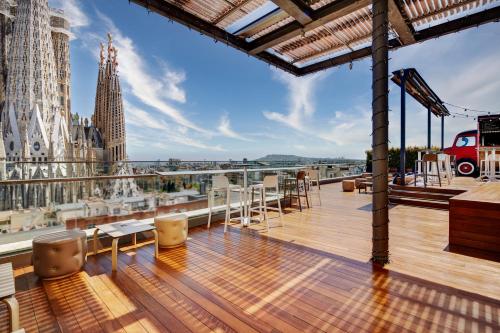 Balcony/terrace, Secortel Hotel Rosellon in Sagrada Familia
