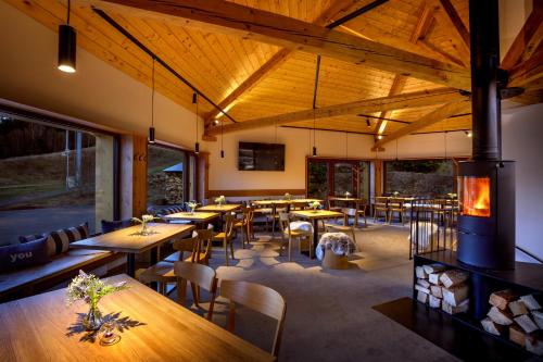 Restaurang, Ski & Spa hotel BELLEVUE in Harrachov