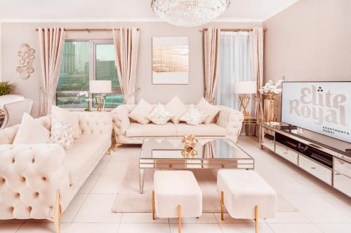 Elite Royal Apartment - Full Burj Khalifa & Fountain View - Signature - 2 bedrooms & 1 open bedroom without partition, Дубай (фото 3)