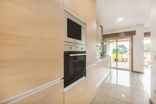 ห้องครัว, Furadouro Beach and Club Apartment in โอวาร์
