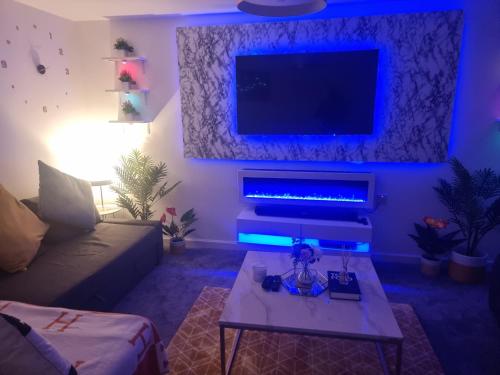 4 bed new build with double sofa bed as 4th bed