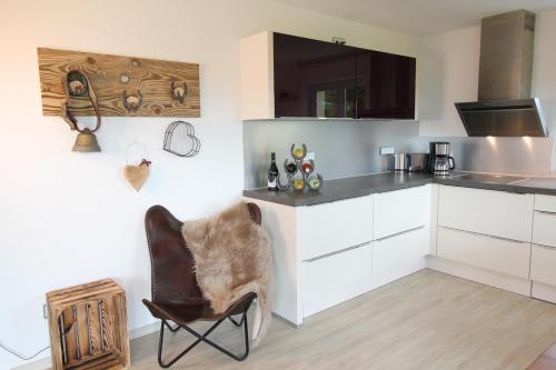Kitchen, Kuh Heimat - Bergblick - Terrasse in Buchenberg