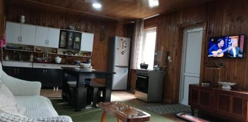 Koplietošanas atpūtas telpa ar TV, Guesthouse Leno in Tsaldashi