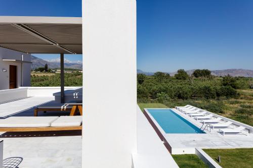 Balcony/terrace, Mikro Livadi Special Lodges - Has an Eco Salt water pool - 150m from the beach in Lappei