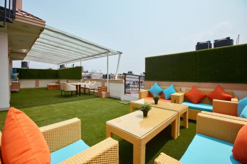 Balcony/terrace, The Samrat Palace - Luxury Hotel in Kathmandu in Balaju Gongabu