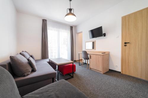 2 double beds, 1 sofa bed