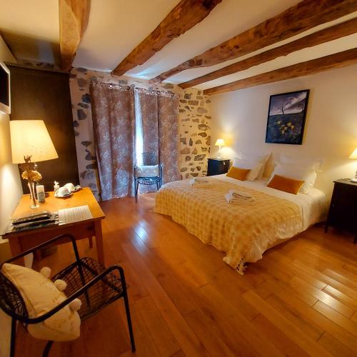 B&B Bouyssounouse - Le Mas de Rigoulac chambre Zen - Bed and Breakfast Bouyssounouse