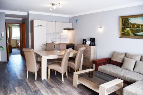 廚房, Ferienwohnungen zum Neuensiener See P in 蘭肯-格拉尼茨