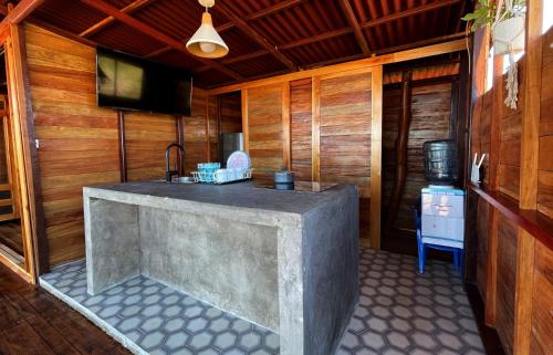 Kitchen, Corazon Guajiro Cabana frente a Playa Solitaria en Dibulla cerca a Palomino - Cabin in front of Soli in Dibulla