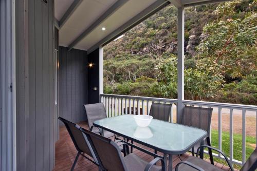 Balkon/teras, Cumberland River Holiday Park in Lorne