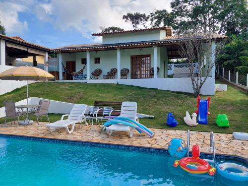 Piscina Climatizada - Chácara em Condominio