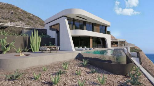 Stunning eco villa on the cliff with private beach gîte à louer Saône-et-Loire