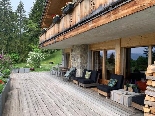 Erkély/terasz, Chalet La Renarde in Villars-sur-ollon