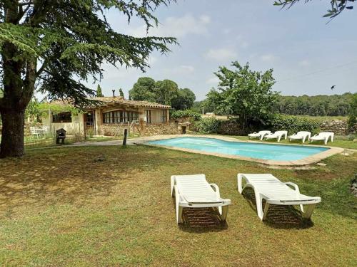 Kilátás, Casita con jacuzzi - Rectoria de Dosquers in Maia de Montcal