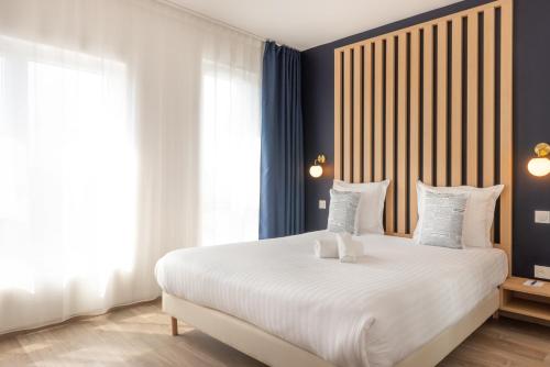 Bed, The Originals Residence, Le Monde Paris Ivry Confluence in Ivry-sur-Seine