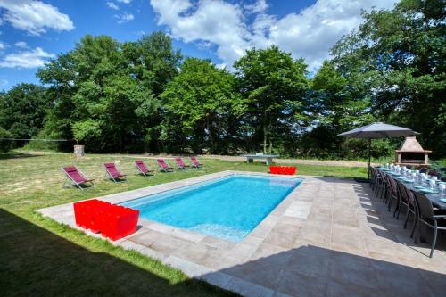 Crazy Villa Margotterie 58 - Heated pool - 2h from Paris - 30p