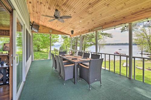 . Lakefront Gloversville Home w/ Beach + Dock!