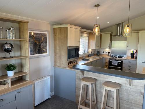 Konyha, Yorkshire view lodge in Newton upon Derwent