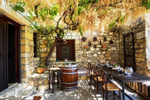 Facilities, Traditional Creta stone house in serenity village in Arkalochori