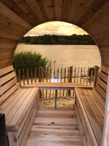 Sauna, Heerlijke strandvilla met sauna in Westerhaar