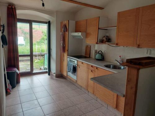 ห้องครัว, Apartmán U Kaštanu (Apartman U Kastanu) in ชวาเลซ