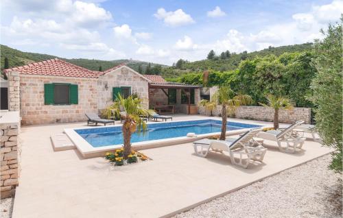 Awesome Home In Postira With Private Swimming Pool, Can Be Inside Or Outside