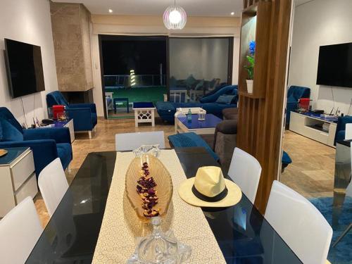 Luxery stay with seaview, pool, green space & Sunset orientation near Rabat in 시디 부크나델